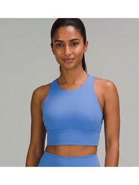 Lululemon Wunder Train Longline High-Neck Bra – Wild Indigo